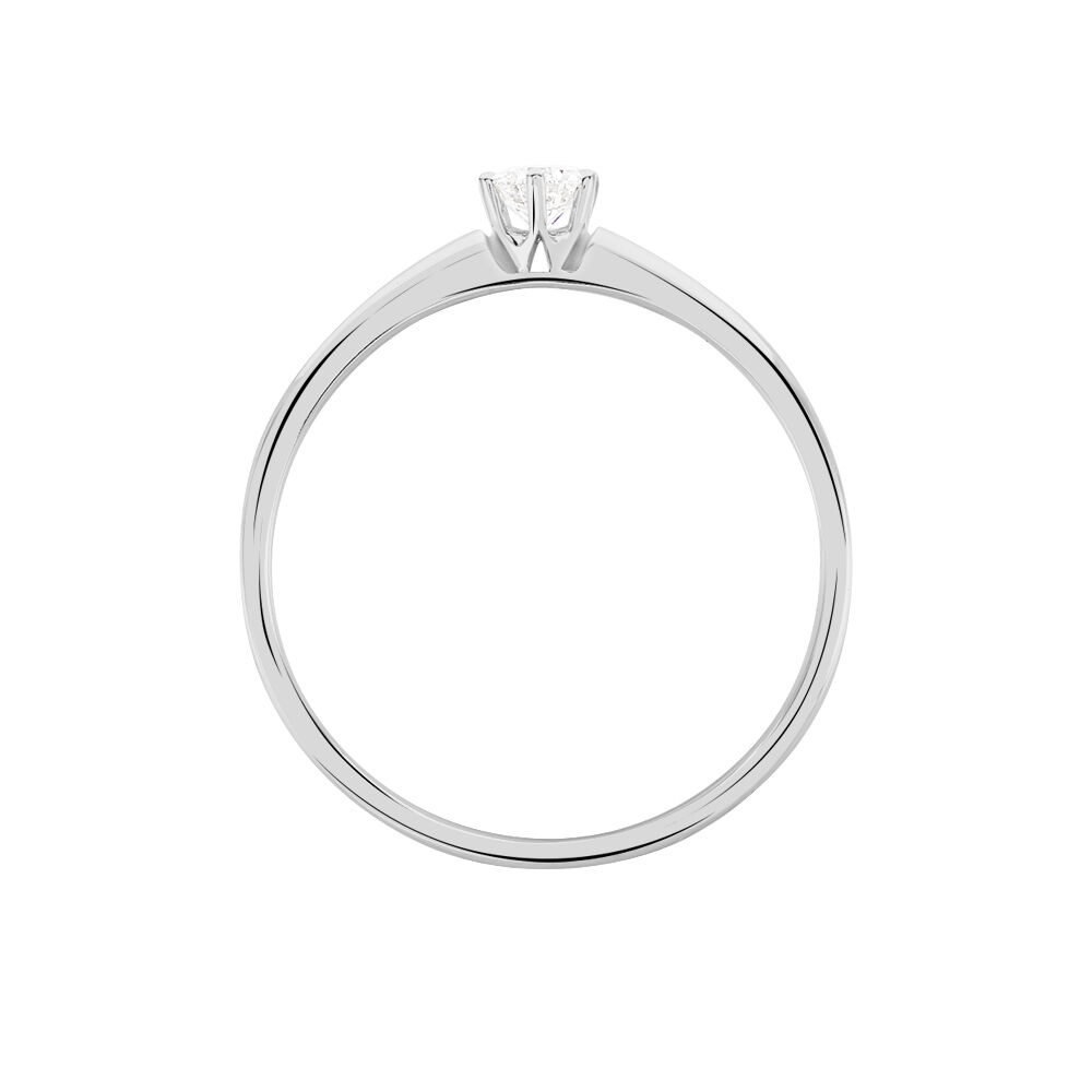 Bague Solitaire Samantha Or Blanc Diamant - Solitaires Femme | Marc Orian