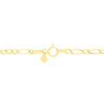 Bracelet Esma Maille Alternee 1/3 Or Jaune - Bracelets mailles Enfant | Marc Orian