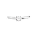 Bague Solitaire Flora Or Blanc Diamant - Solitaires Femme | Marc Orian