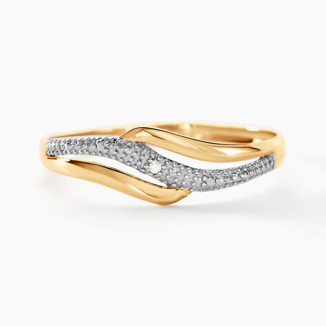 Bague Smeralda Or Bicolore Diamant - Bagues pierres précieuses Femme | Marc Orian