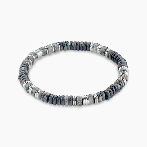 Bracelet Naturel Autres Vert Jaspe Africain - Bracelets cha&icirc;nes Homme | Marc Orian