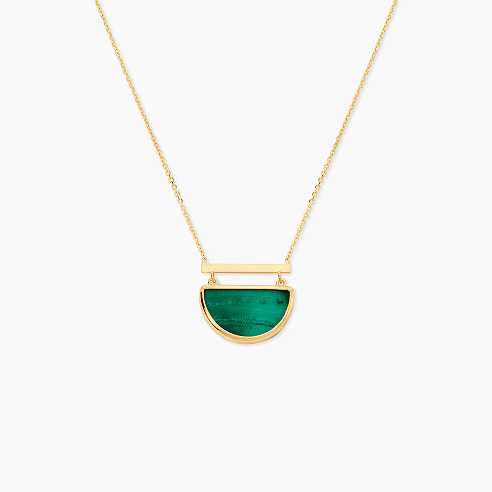 Collier Florica Or Jaune Malachite - Colliers avec pierres Femme | Marc Orian