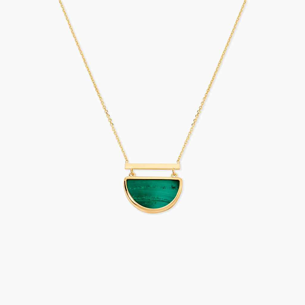 Collier Florica Or Jaune Malachite - Colliers avec pierres Femme | Marc Orian