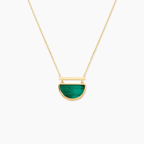 Collier Florica Or Jaune Malachite - Colliers avec pierres Femme | Marc Orian