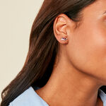 Boucles D'Oreilles Puces Florelys Or Jaune Am&eacute;thyste Oxyde De Zirconium - Puces Femme | Marc Orian