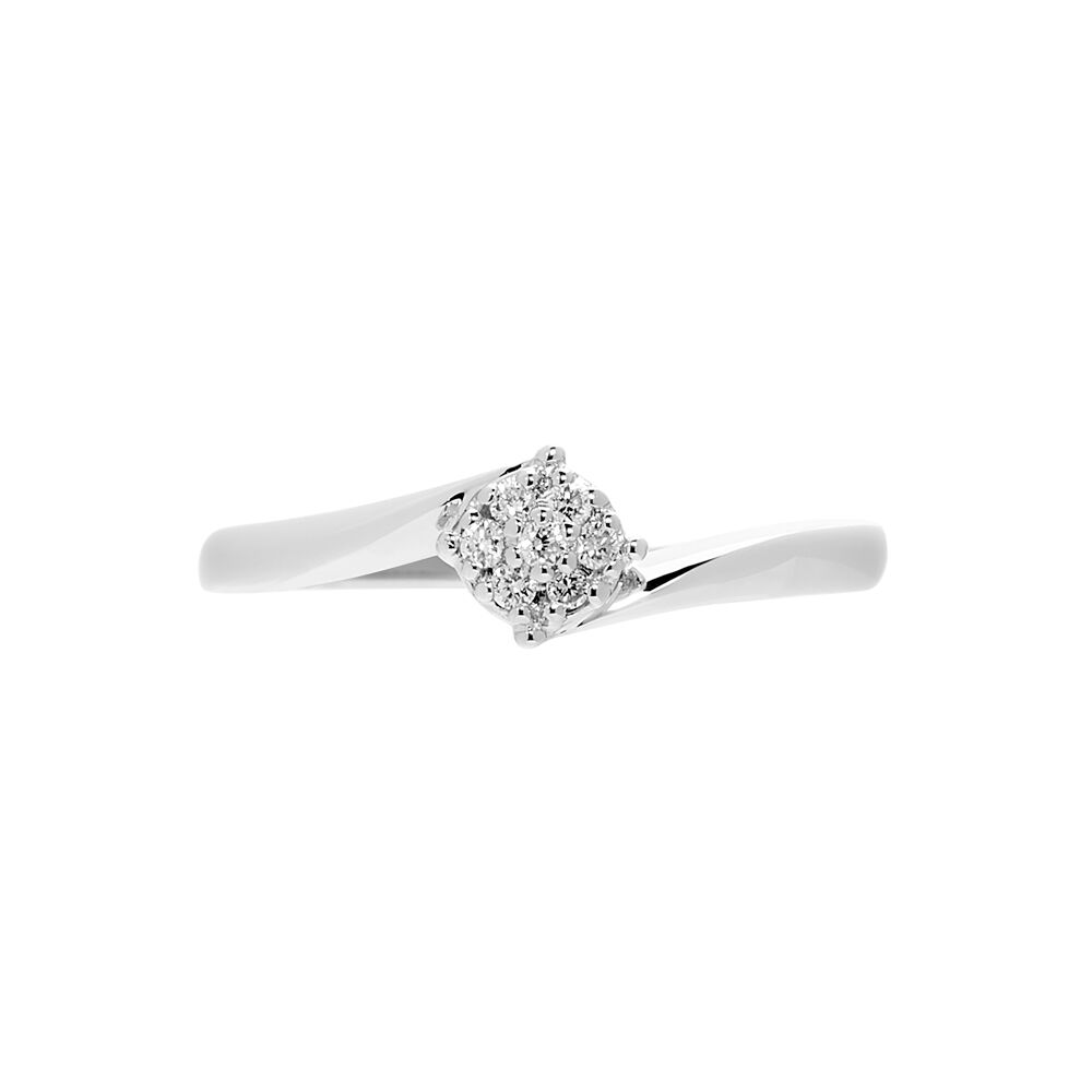 Bague Solitaire Soultana Or Blanc Diamant - Solitaires Femme | Marc Orian
