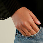 Bague Poem Argent Jaune P&eacute;ridot Oxyde De Zirconium - Bijoux fantaisie Femme | Marc Orian