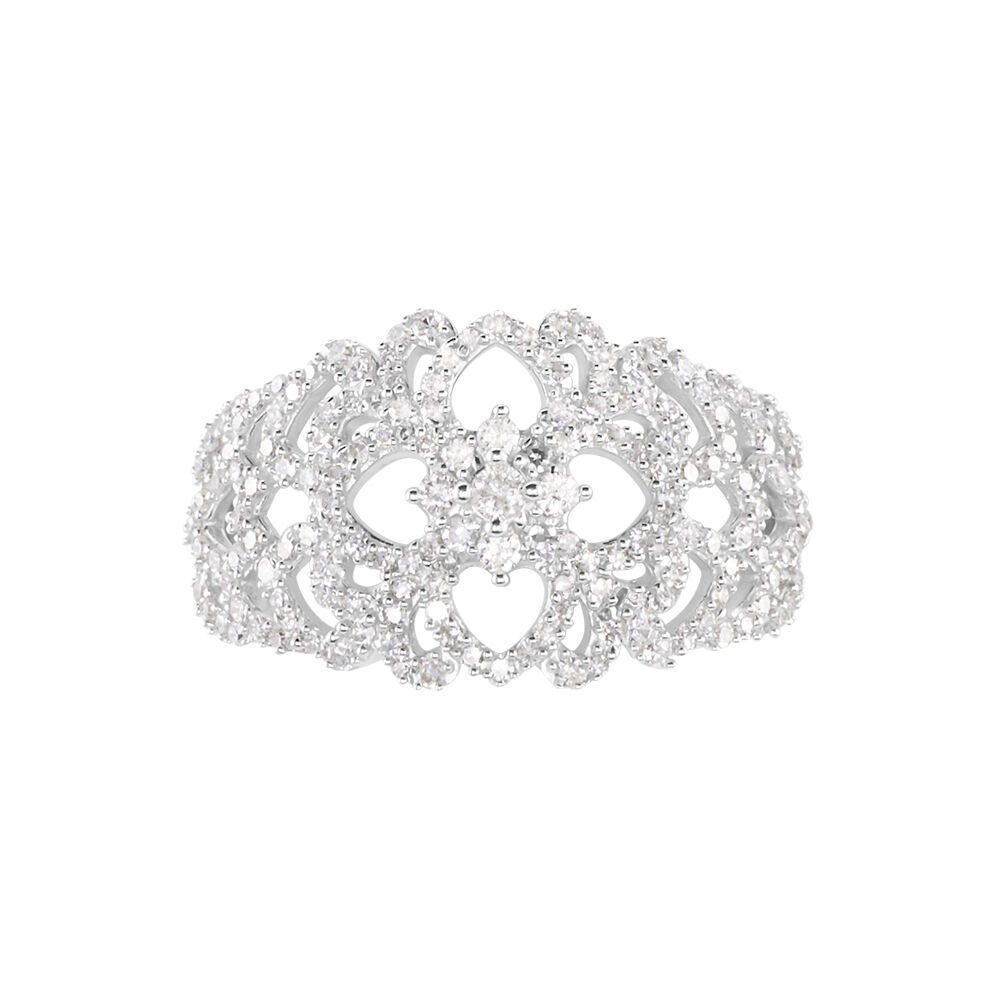 Bague Adanie Or Blanc Diamant - Bagues pierres précieuses Femme | Marc Orian