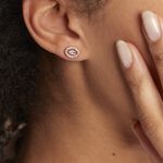 Boucles D'oreilles Puces Classical Plaqu&eacute; Or Jaune Oxyde De Zirconium - Puces Femme | Marc Orian