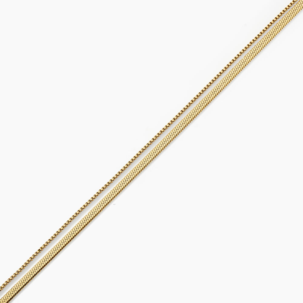 Cha&icirc;ne De Cheville Athena Acier Jaune - Chaines de cheville Femme | Marc Orian