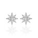Boucles D'oreilles Puces Shanis Argent Blanc Oxyde De Zirconium - Puces Femme | Marc Orian