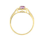 Bague Adrienna Or Jaune Am&eacute;thyste Oxyde De Zirconium - Bagues pierres fines Femme | Marc Orian
