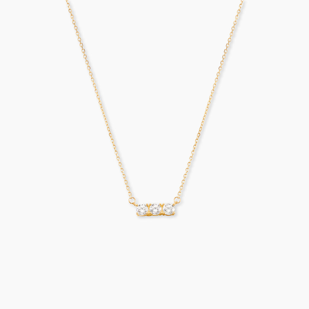 Collier Pryderi Or Jaune Oxyde De Zirconium - Colliers avec pierres Femme | Marc Orian