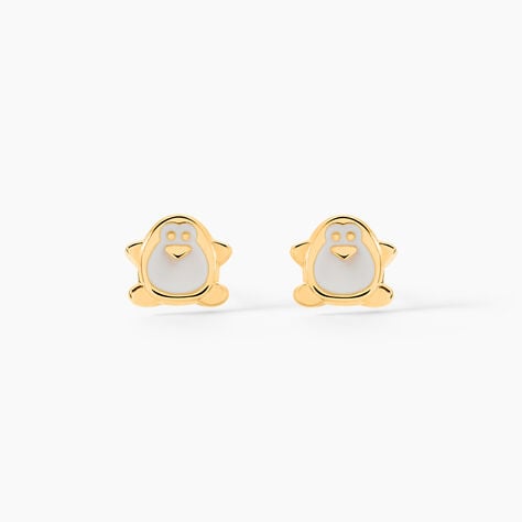 Boucles D'oreilles Puces Ping Or Jaune - Puces Enfant | Marc Orian