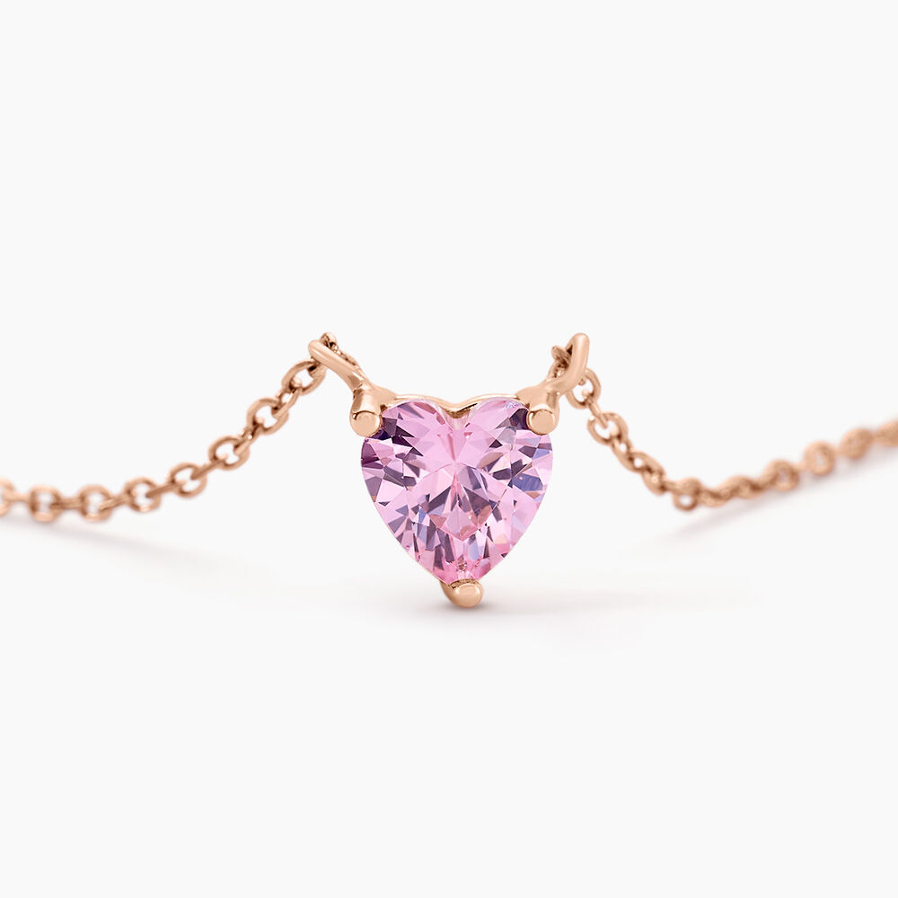 Collier Kelvyn Argent Rose Oxyde De Zirconium - Colliers avec pierres Femme | Marc Orian