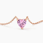Collier Kelvyn Argent Rose Oxyde De Zirconium - Colliers avec pierres Femme | Marc Orian