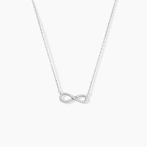 Collier Veda Argent Blanc Oxyde De Zirconium - Colliers avec pierres Femme | Marc Orian