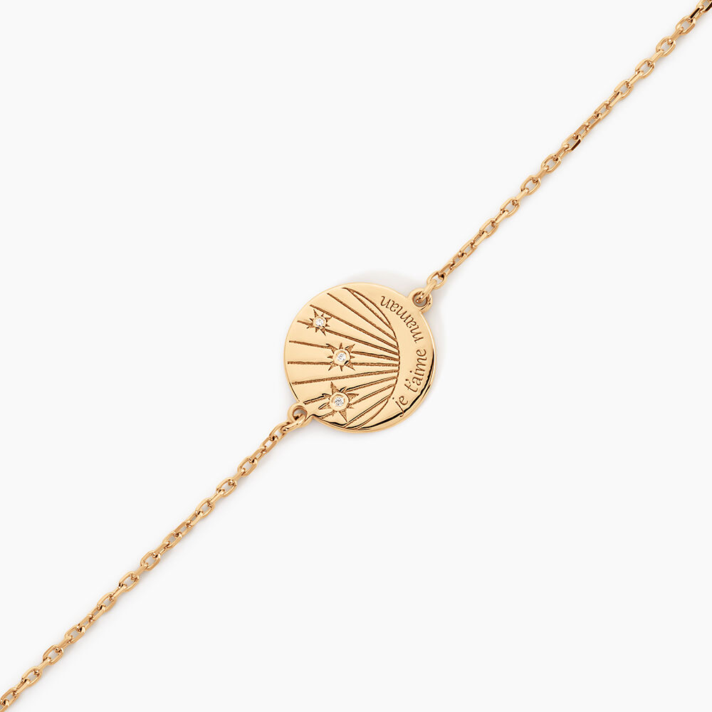 Bracelet Amai Plaqu&eacute; Or Jaune Oxyde De Zirconium - Bracelets Medailles Femme | Marc Orian