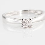 Bague Solitaire Artemis Or Blanc Diamant - Solitaires Femme | Marc Orian