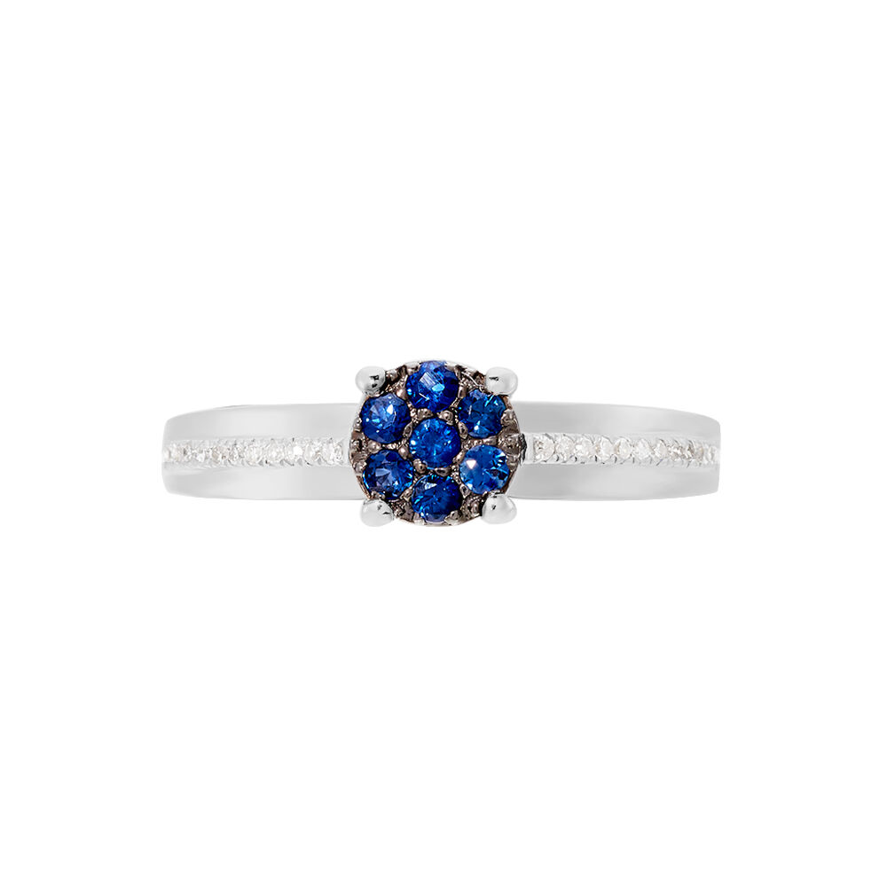 Bague Kate Or Blanc Saphir Et Diamant - Bagues vintage Femme | Marc Orian