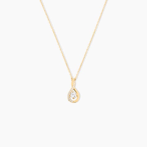 Collier Evana Or Jaune Oxyde De Zirconium - Colliers avec pierres Femme | Marc Orian