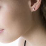 Boucles D'oreilles Puces Clavie Or Jaune Diamant - Puces Femme | Marc Orian