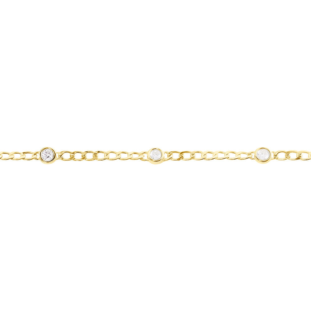 Bracelet Vienne Or Jaune Oxyde De Zirconium - Bracelets chaînes Femme | Marc Orian