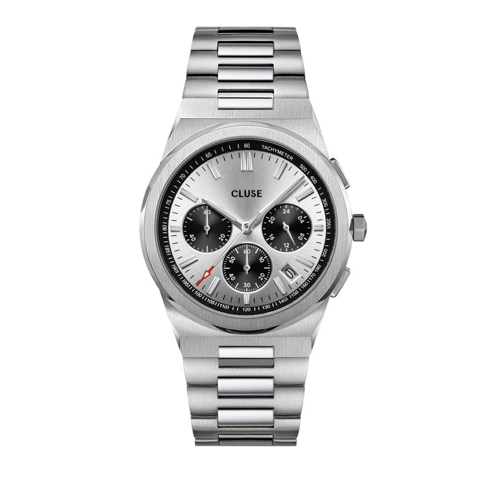Montre Cluse Vigoureux Chrono Argent&eacute; - Montres &eacute;tanches Homme | Marc Orian