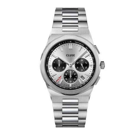 Montre Cluse Vigoureux Chrono Argent&eacute; - Montres &eacute;tanches Homme | Marc Orian