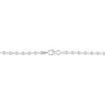 Bracelet Capucin Or Blanc Maille Marine Plate - Bracelets mailles Femme | Marc Orian