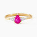 Bague Glykeria Or Jaune Rubis Diamant - Bagues vintage Femme | Marc Orian