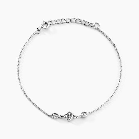 Bracelet Roseraie Argent Blanc Oxyde De Zirconium - Bracelets chaînes Femme | Marc Orian