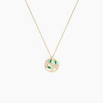 Collier Elsebein Or Jaune Emeraude - Colliers avec pierres Femme | Marc Orian