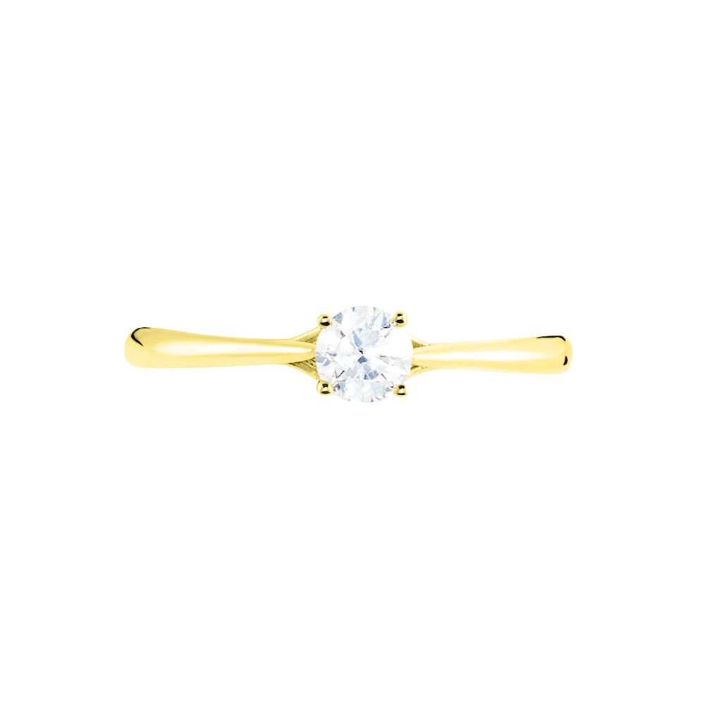 Bague Solitaire Solenia Or Jaune Diamant - Solitaires Femme | Marc Orian