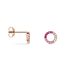 Boucles D'oreilles Puces Neptunus Argent Rose Oxyde De Zirconium - Puces Femme | Marc Orian