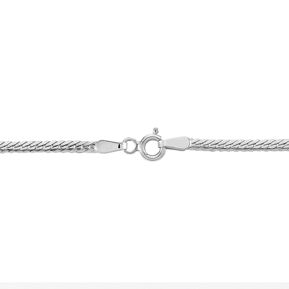 Bracelet Izel Maille Anglaise Or Blanc - Bracelets mailles Femme | Marc Orian