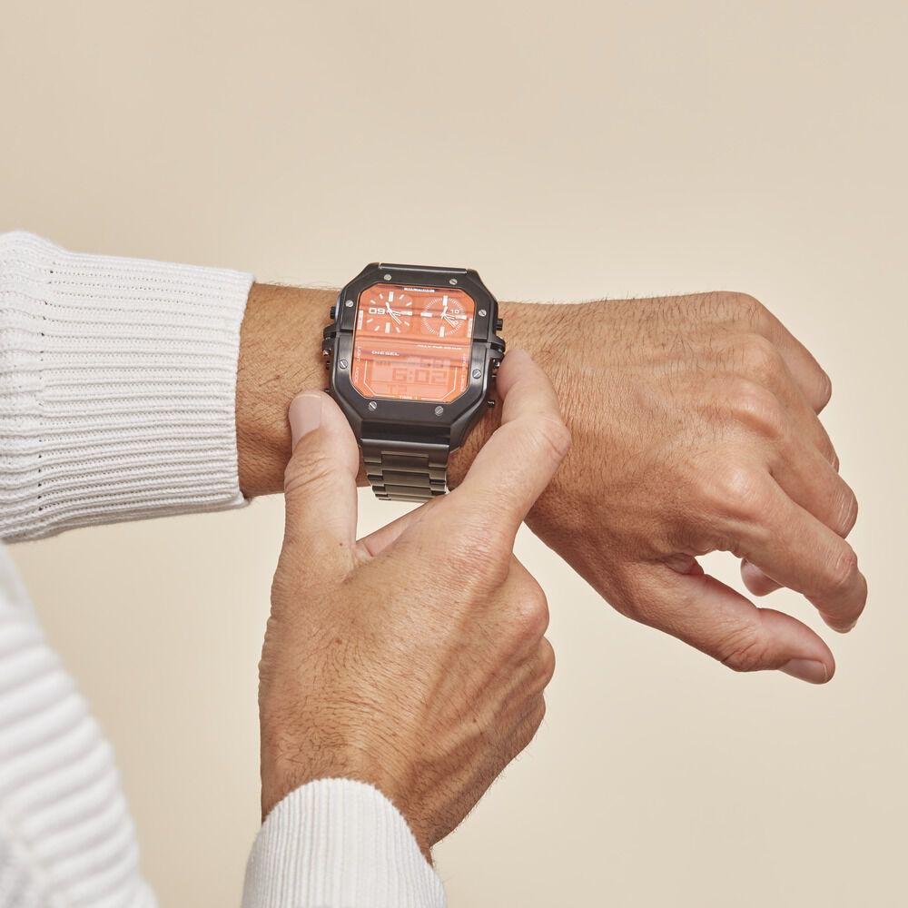 Montre Diesel Clasher Noir - Montres étanches Homme | Marc Orian