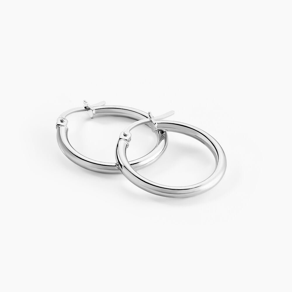 Créoles Verania Or Blanc - Créoles Femme | Marc Orian