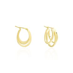 Créoles Clarette Plaqué Or Jaune - Boucles d'oreilles Créoles Femme | Marc Orian