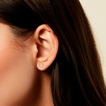 Boucles D'Oreilles Puces Pilvi Or Jaune Oxyde De Zirconium - Puces Femme | Marc Orian