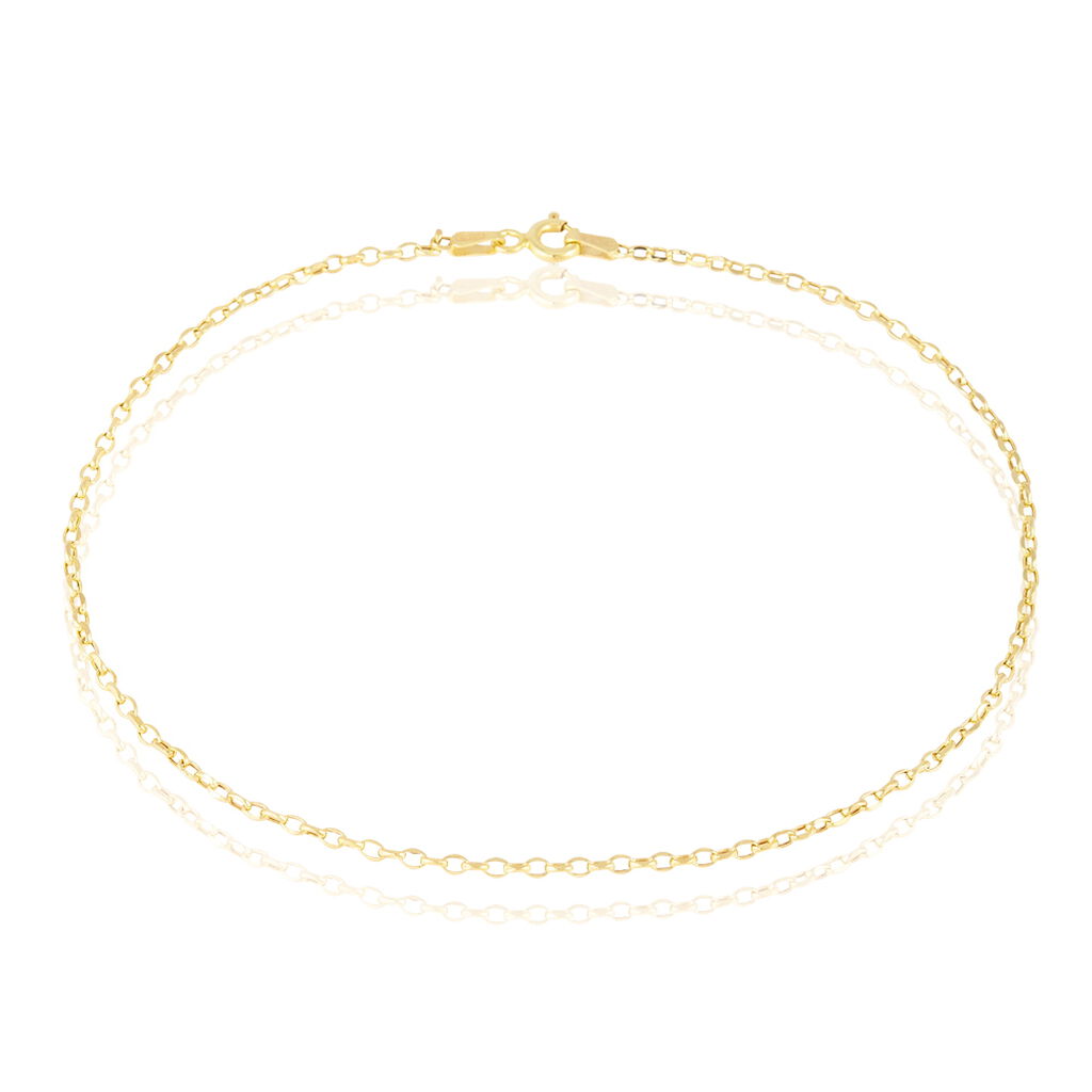 Cha&icirc;ne De Cheville Maille Jaseron Or Jaune - Chaines de cheville Femme | Marc Orian