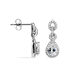 Boucles D'oreilles Pendantes Adelma Argent Blanc Oxyde De Zirconium - Pendantes Femme | Marc Orian