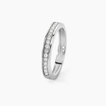 Alliance Dionysa Or Blanc Diamant - Alliances duo Femme | Marc Orian