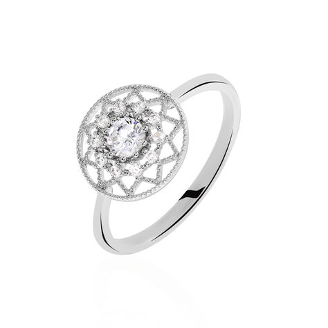 Bague Cassandria Argent Blanc Oxyde De Zirconium - Bagues Femme | Marc Orian