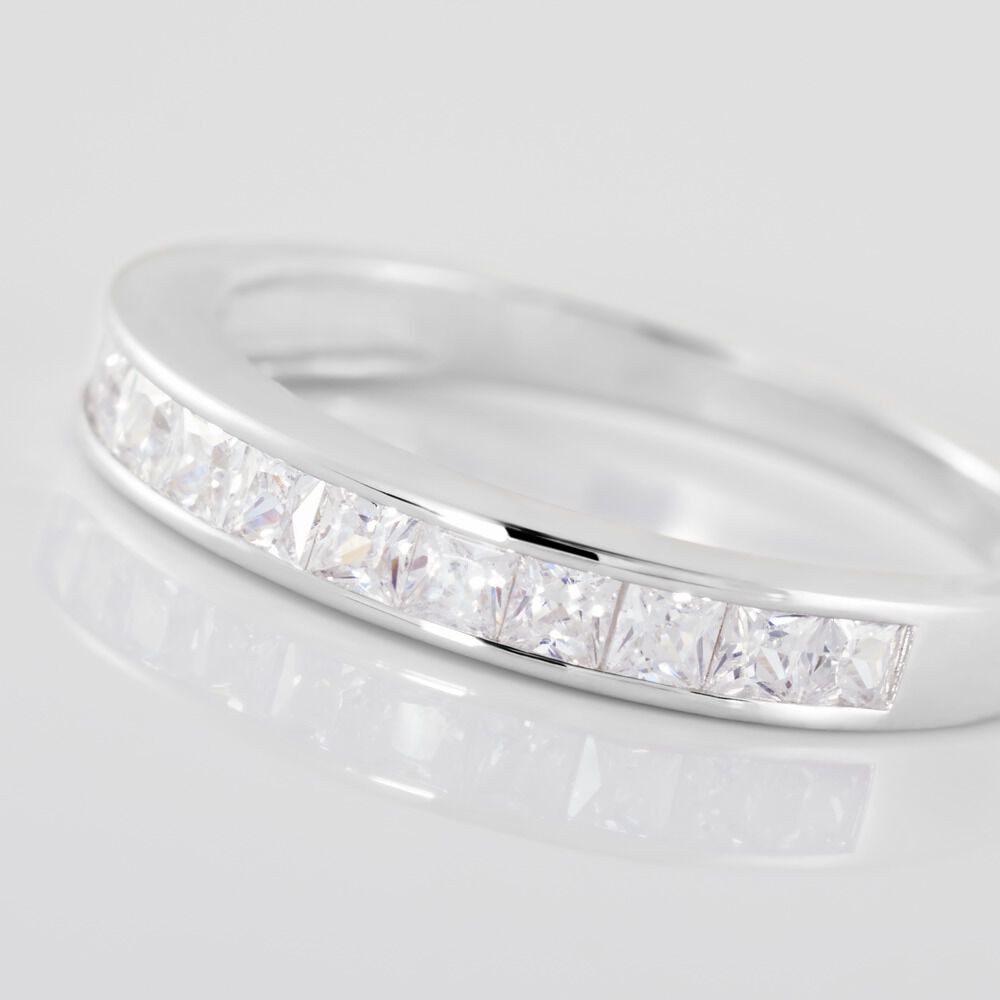 Alliance Olivia Argent Blanc Oxyde De Zirconium - Alliances duo Femme | Marc Orian