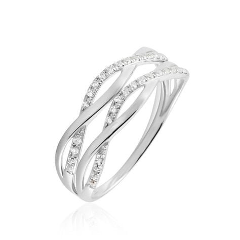 Bague Or Blanc Magdalone Oxyde De Zirconium - Bagues avec pierre Femme | Marc Orian