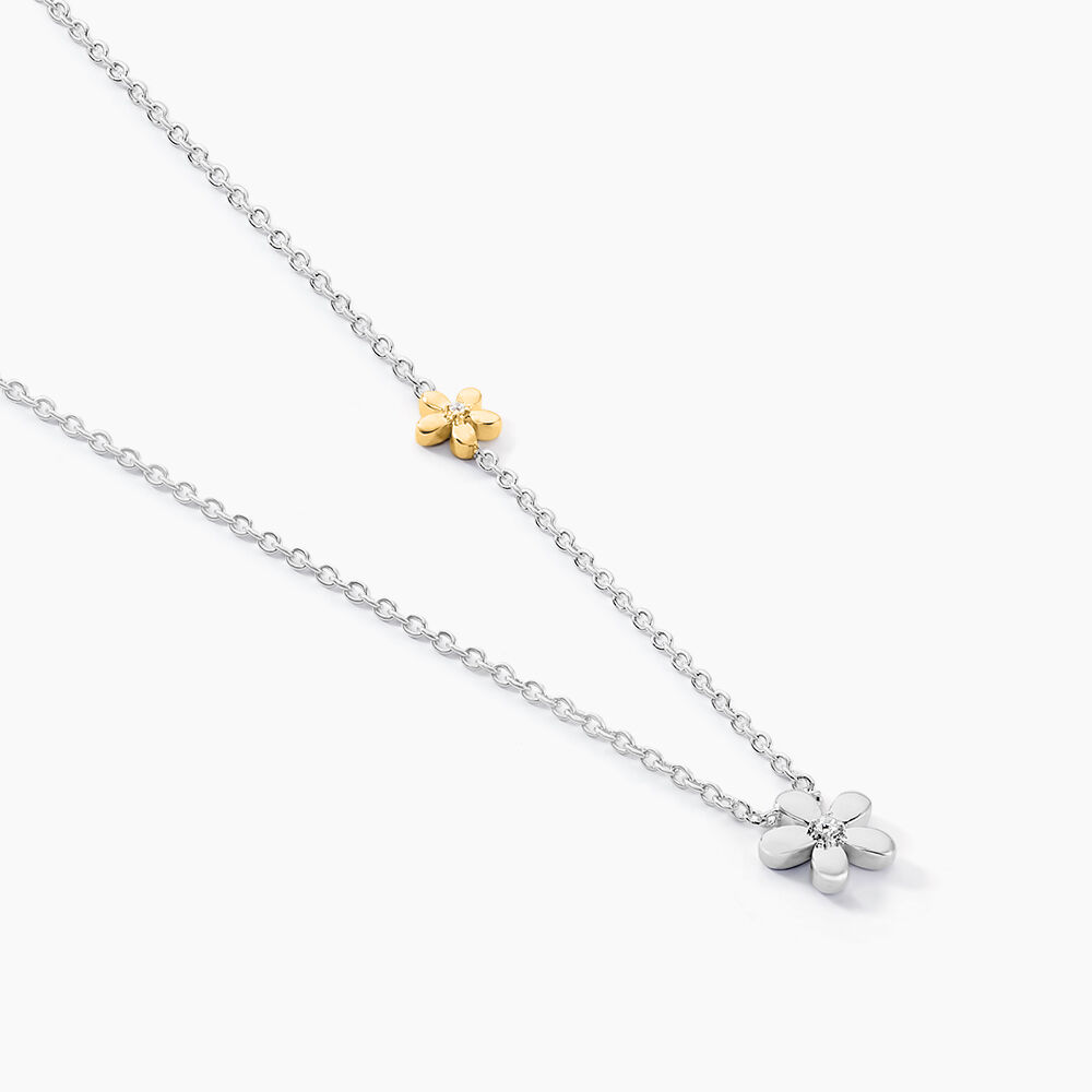 Collier Nelle Or Jaune Argent Blanc Oxyde De Zirconium - Colliers avec pierres Femme | Marc Orian