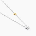 Collier Nelle Or Jaune Argent Blanc Oxyde De Zirconium - Colliers avec pierres Femme | Marc Orian