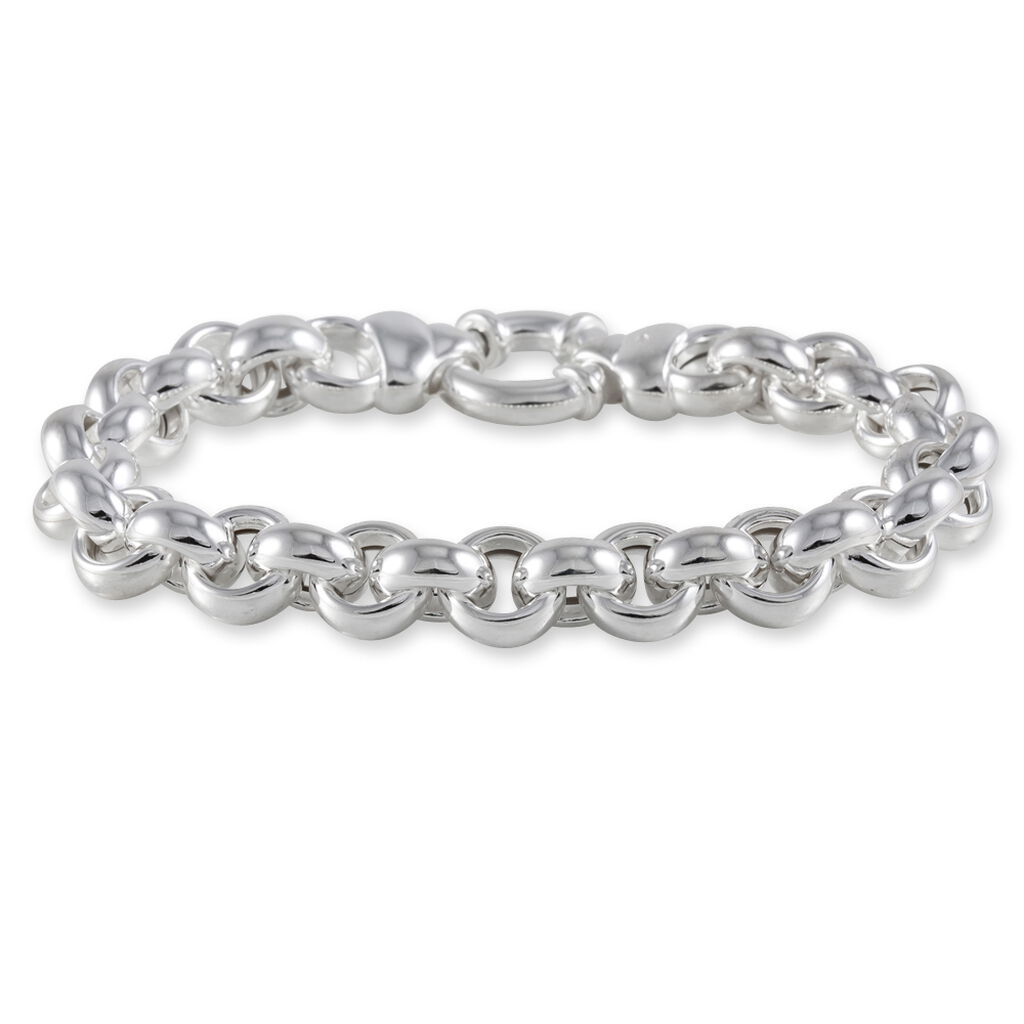 Bracelet Carola Maille Jaseron Argent Blanc - Bracelets mailles Femme | Marc Orian