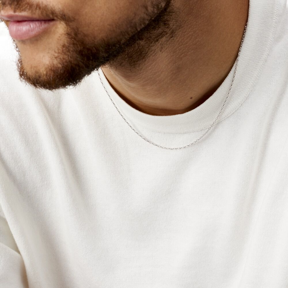 Collier Claudine Maille Forcat Argent Blanc - Colliers Homme | Marc Orian